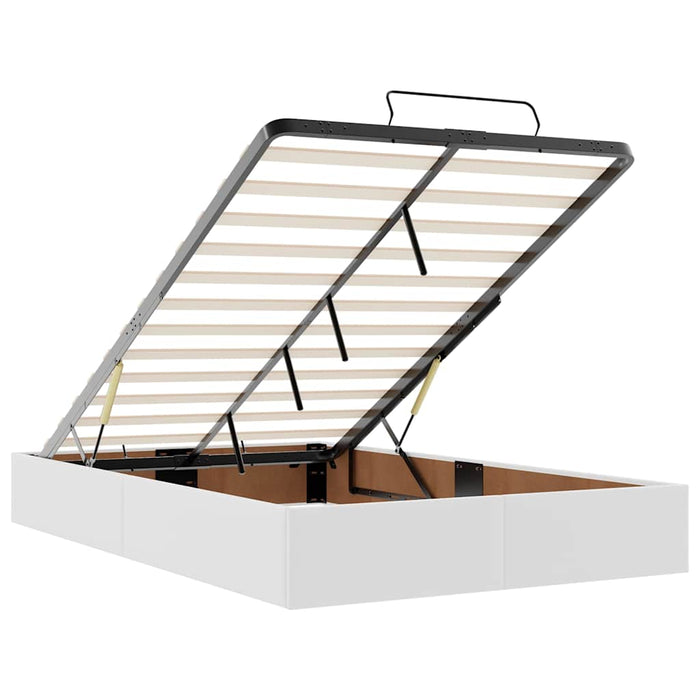 vidaXL Struttura Letto Pouf senza Materasso 120x190 cm Similpelle