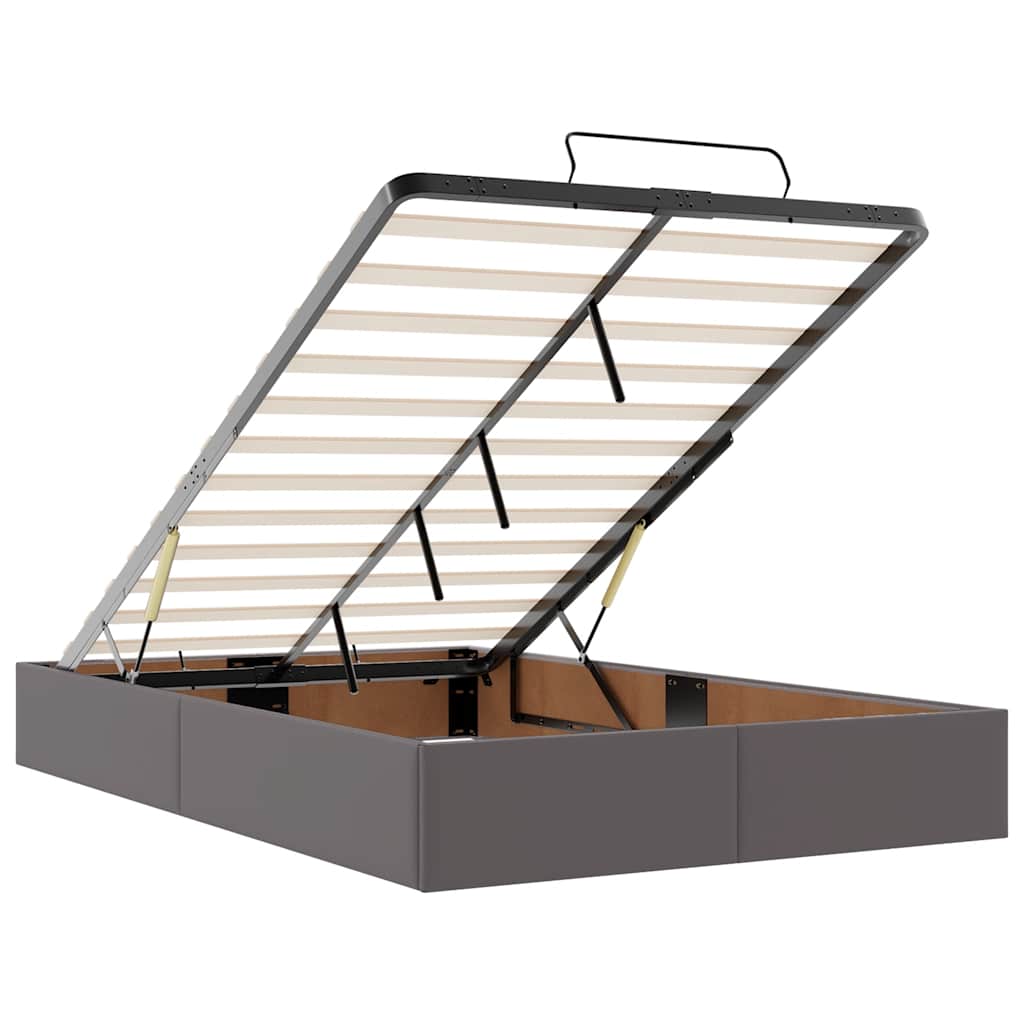 Struttura Letto Pouf senza Materasso 120x190 cm Similpelle 3310792