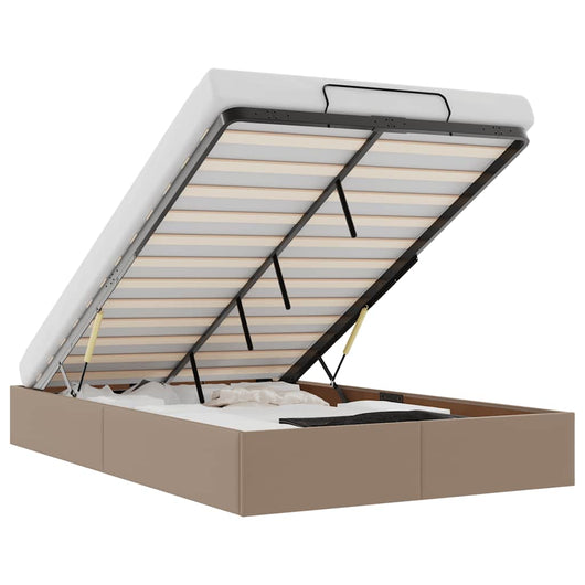 vidaXL Struttura Letto Pouf senza Materasso 120x190 cm Similpelle