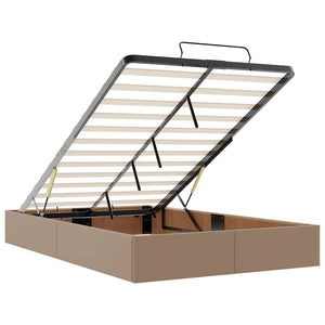 Struttura Letto Pouf senza Materasso 120x190 cm Similpelle 3310793