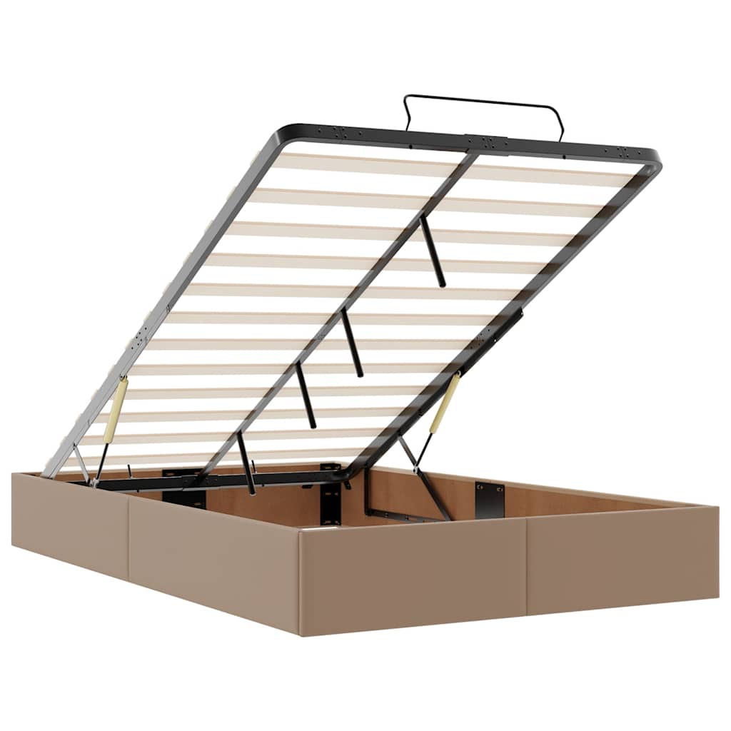 vidaXL Struttura Letto Pouf senza Materasso 120x190 cm Similpelle