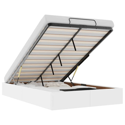 vidaXL Struttura Letto Pouf senza Materasso 120x200 cm Similpelle