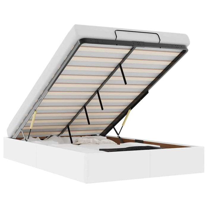 vidaXL Struttura Letto Pouf senza Materasso 120x200 cm Similpelle