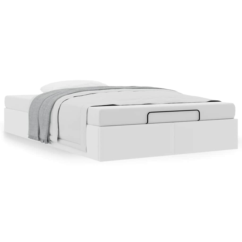 Struttura Letto Pouf senza Materasso 120x200 cm Similpelle 3310795