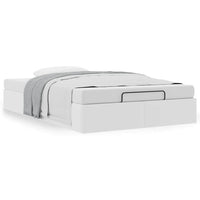 Struttura Letto Pouf senza Materasso 120x200 cm Similpelle 3310795