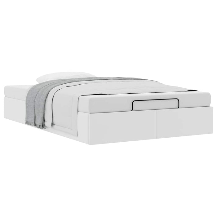 vidaXL Struttura Letto Pouf senza Materasso 120x200 cm Similpelle