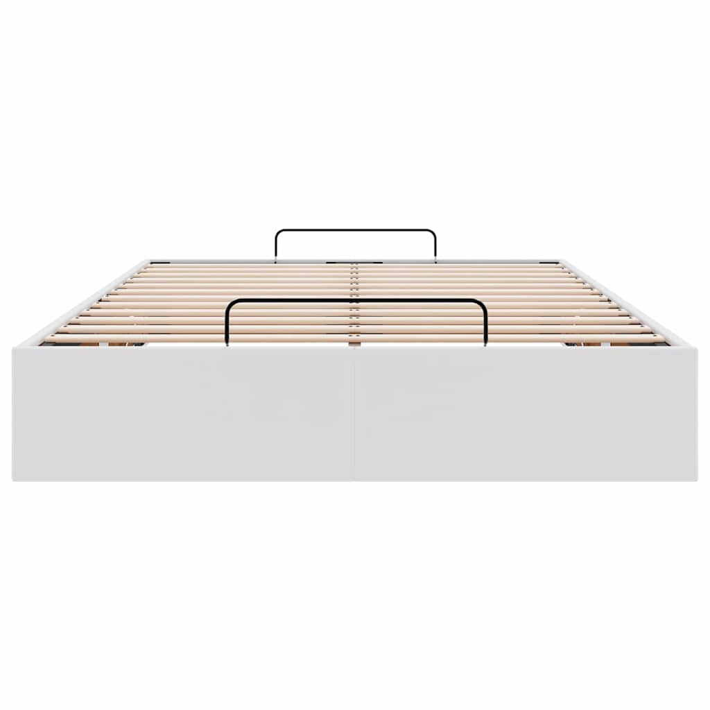 vidaXL Struttura Letto Pouf senza Materasso 120x200 cm Similpelle