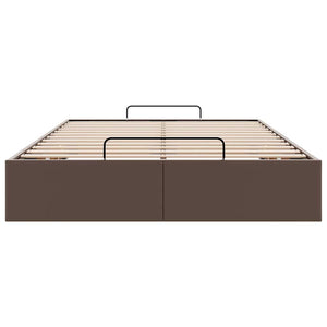 Struttura Letto Pouf senza Materasso 120x200 cm Similpelle 3310796