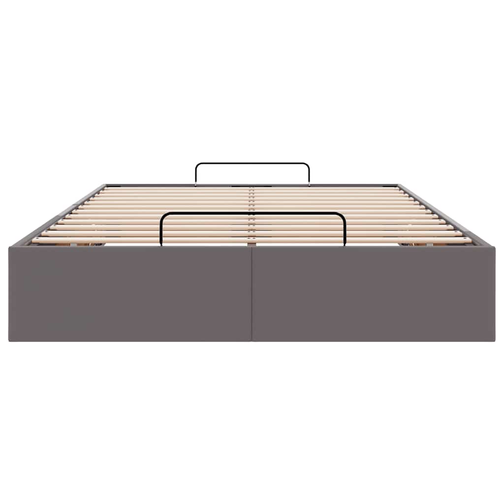 vidaXL Struttura Letto Pouf senza Materasso 120x200 cm Similpelle