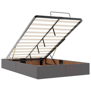 vidaXL Struttura Letto Pouf senza Materasso 120x200 cm Similpelle