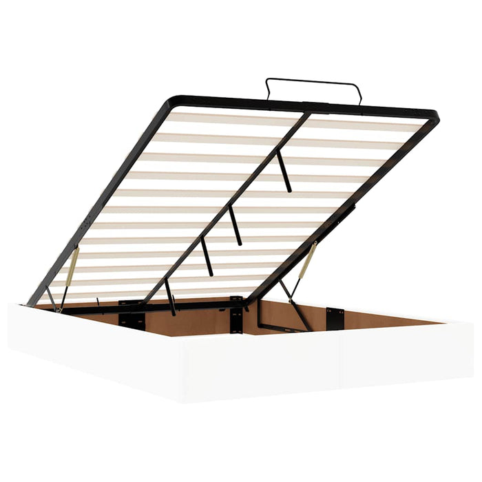 vidaXL Struttura Letto Pouf senza Materasso 140x200 cm Similpelle