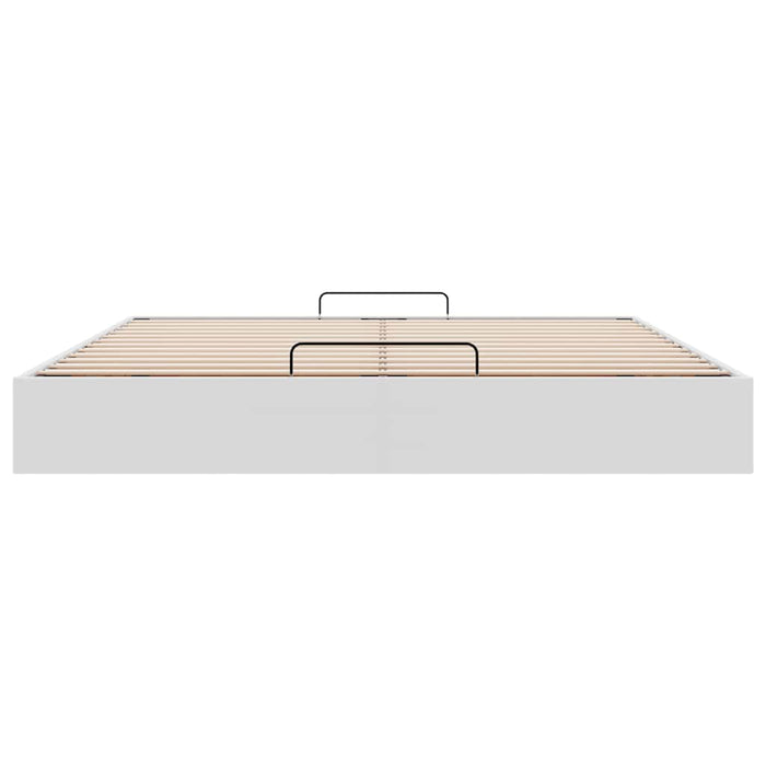 vidaXL Struttura Letto Pouf senza Materasso 160x200 cm Similpelle