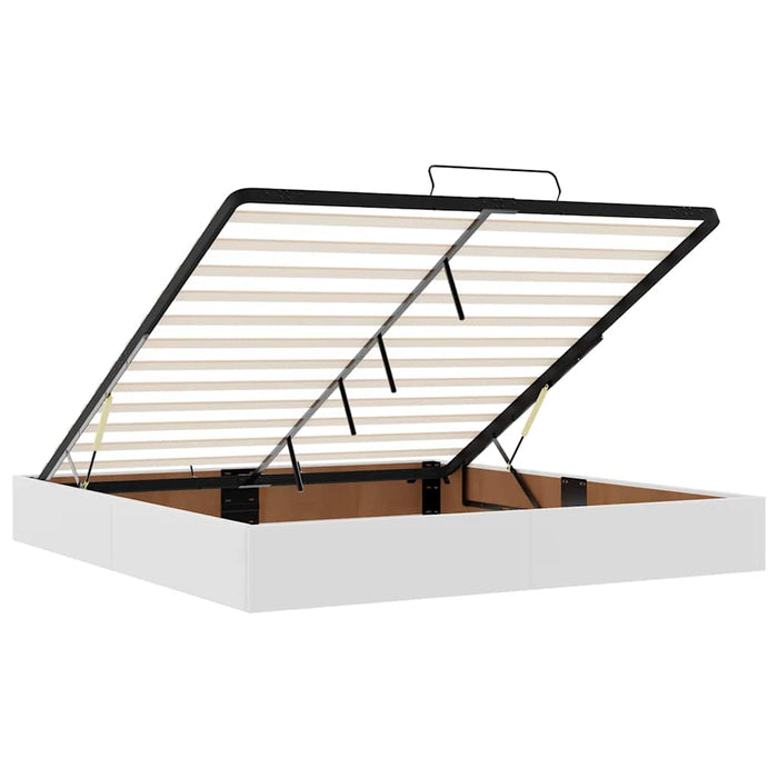 vidaXL Struttura Letto Pouf senza Materasso 160x200 cm Similpelle