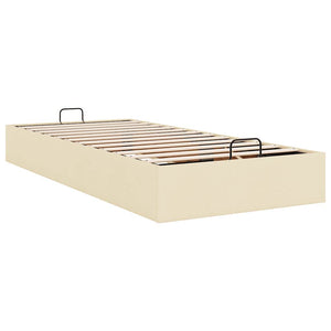 vidaXL Struttura Letto Pouf senza Materasso Crema 80x200 cm in Tessuto