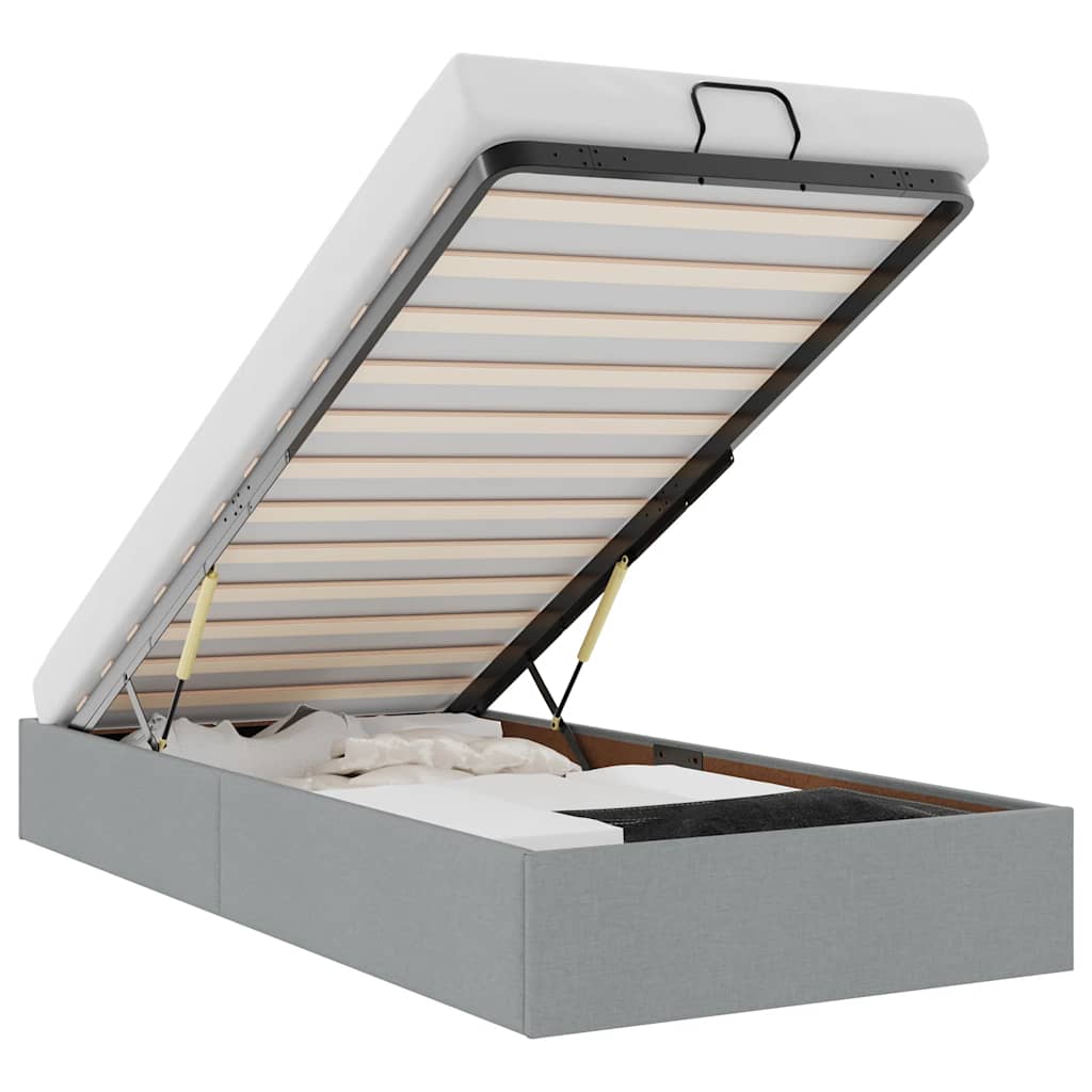 Struttura Letto Pouf senza Materasso 90x200 cm in Tessuto 3310847