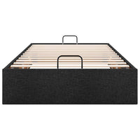 Struttura Letto Pouf senza Materasso Nero 90x200 cm in Tessuto 3310849