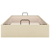 Struttura Letto Pouf senza Materasso Crema 90x200 cm in Tessuto 3310852