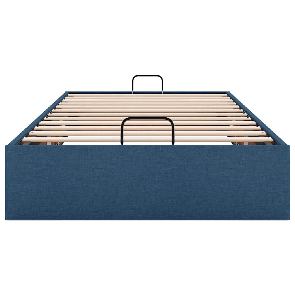 Struttura Letto Pouf senza Materasso Blu 100x200 cm in Tessuto 3310860