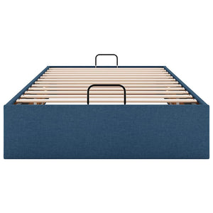 Struttura Letto Pouf senza Materasso Blu 100x200 cm in Tessuto 3310860