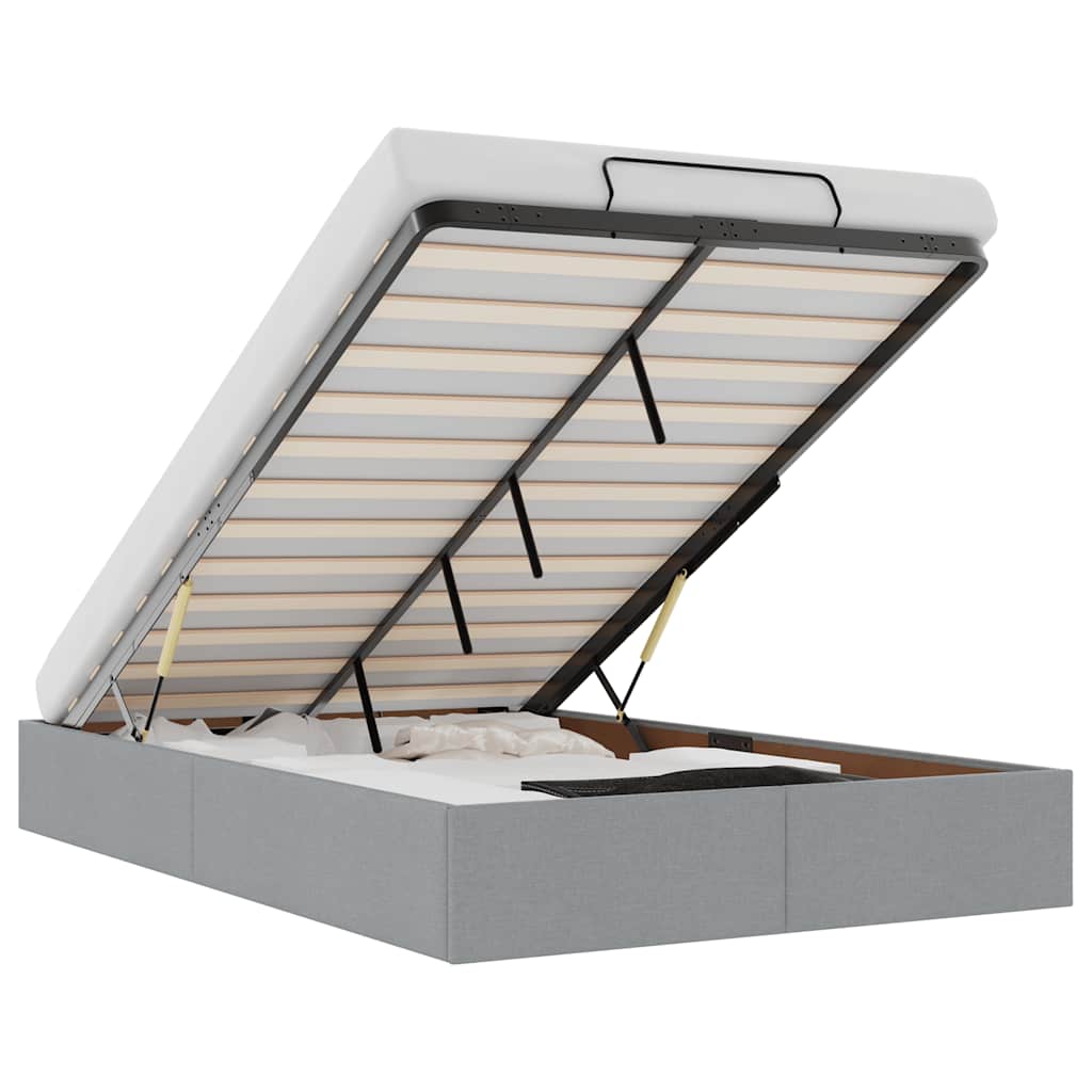 Struttura Letto Pouf senza Materasso 120x190 cm in Tessuto 3310861