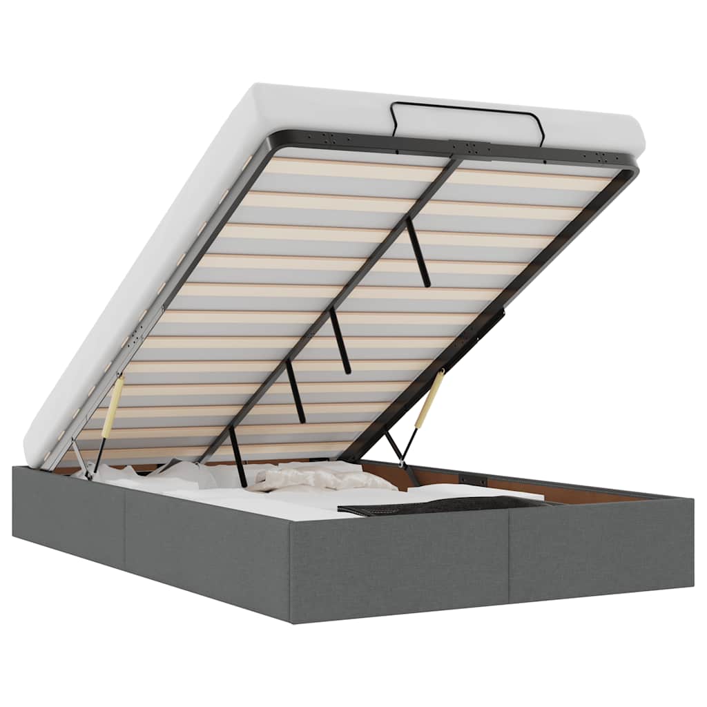 Struttura Letto Pouf senza Materasso 120x200 cm in Tessuto 3310869