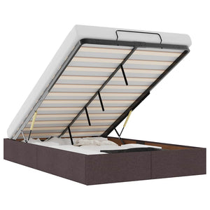 vidaXL Struttura Letto Pouf senza Materasso 120x200 cm in Tessuto