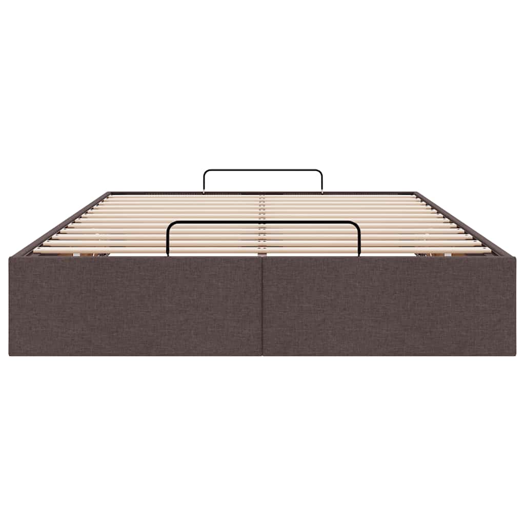 vidaXL Struttura Letto Pouf senza Materasso 120x200 cm in Tessuto