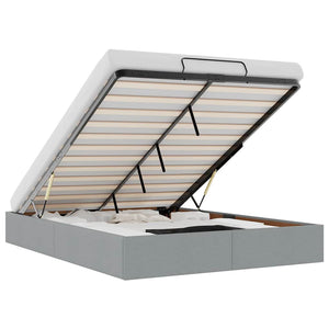 Struttura Letto Pouf senza Materasso 140x190 cm in Tessuto 3310875