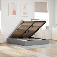 Struttura Letto Pouf senza Materasso 140x190 cm in Tessuto 3310875