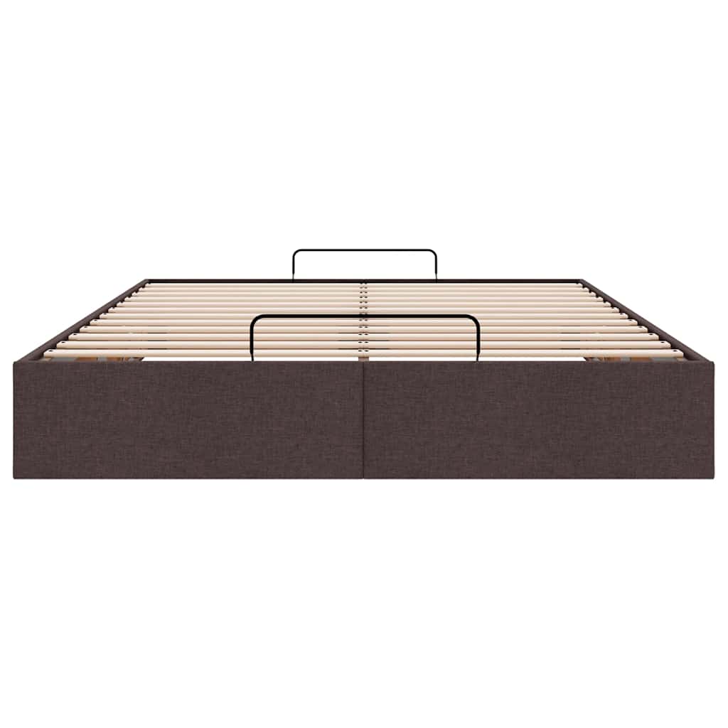 vidaXL Struttura Letto Pouf senza Materasso 140x190 cm in Tessuto