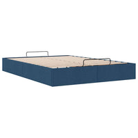 Struttura Letto Pouf senza Materasso Blu 140x200cm in Tessuto 3310888