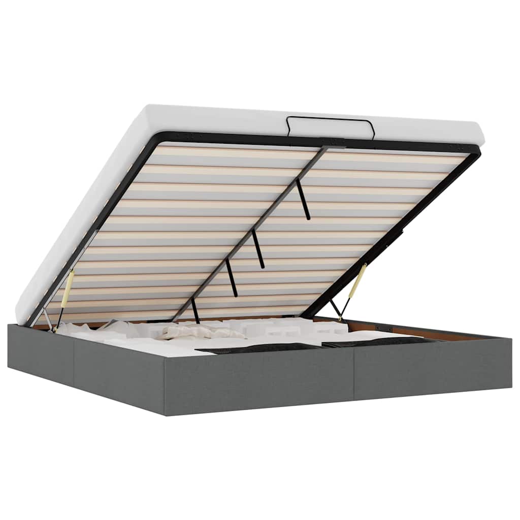 Struttura Letto Pouf senza Materasso 180x200 cm in Tessuto