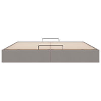 vidaXL Struttura Letto Pouf senza Materasso Tortora 200x200 cm Tessuto