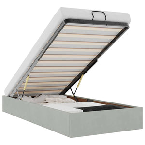 Struttura Letto Pouf Senza Materasso 90x200 cm Velluto 3310937