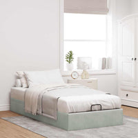 Struttura Letto Pouf Senza Materasso 90x200 cm Velluto 3310937