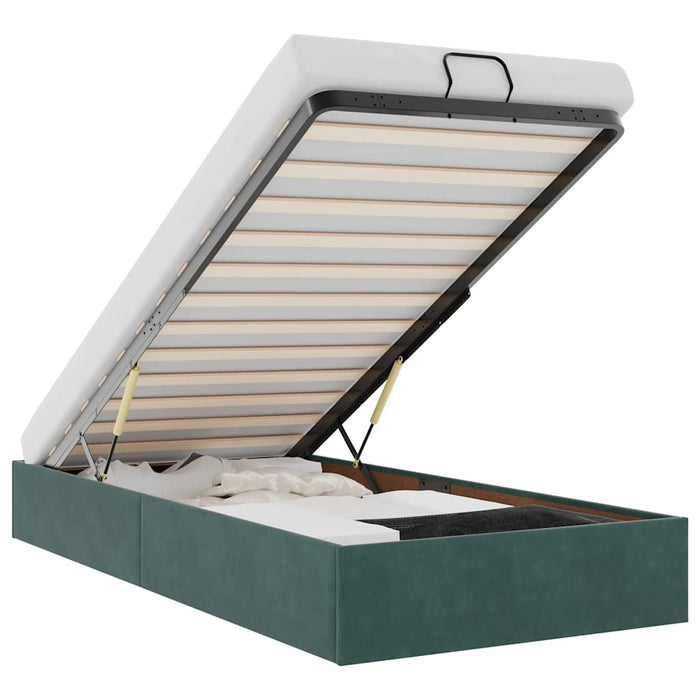 Struttura Letto Pouf Senza Materasso 90x200 cm Velluto 3310940