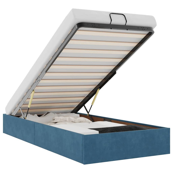 Struttura Letto Pouf Senza Materasso 90x200 cm Velluto 3310941