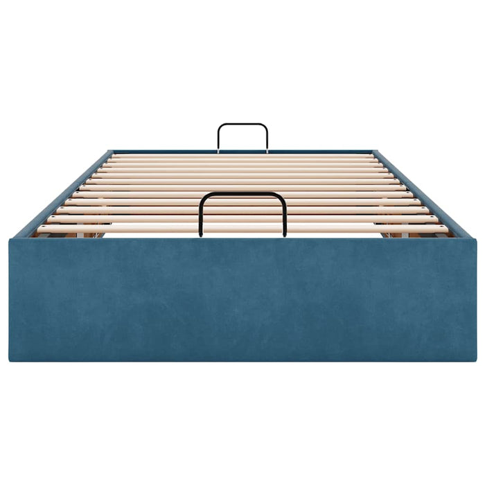 vidaXL Struttura Letto Pouf Senza Materasso 90x200 cm Velluto