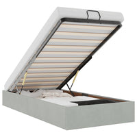 Struttura Letto Pouf Senza Materasso 100x200 cm Velluto 3310943