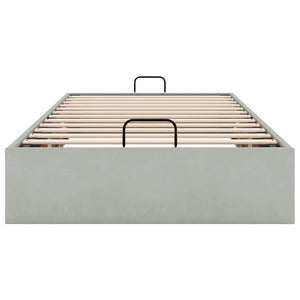 Struttura Letto Pouf Senza Materasso 100x200 cm Velluto 3310943