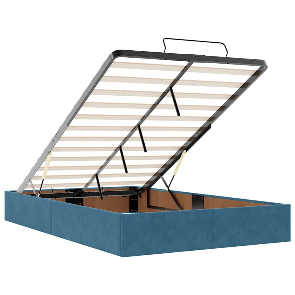 Struttura Letto Pouf Senza Materasso 120x190 cm Velluto 3310953