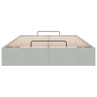 vidaXL Struttura Letto Pouf Senza Materasso 120x200 cm Velluto