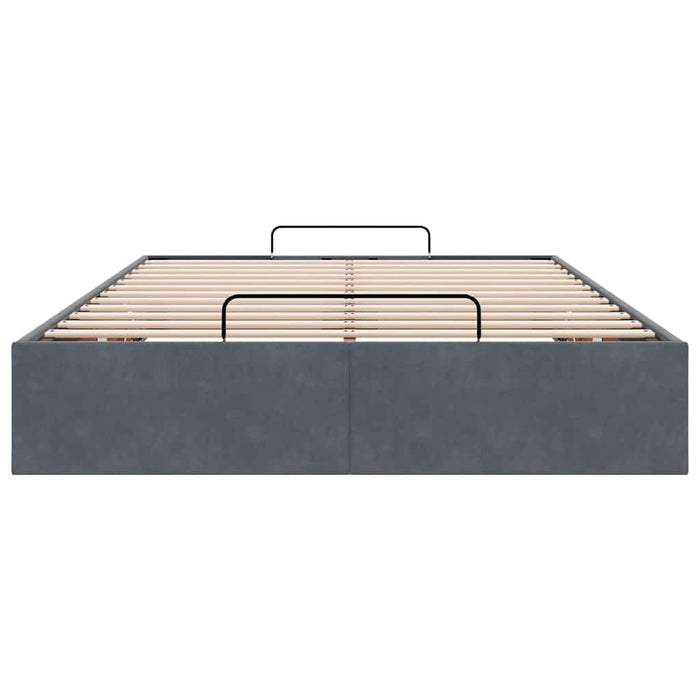 vidaXL Struttura Letto Pouf Senza Materasso 120x200 cm Velluto