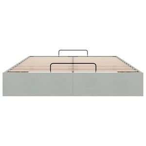 Struttura Letto Pouf senza Materasso 140x200 cm in Velluto 3310967