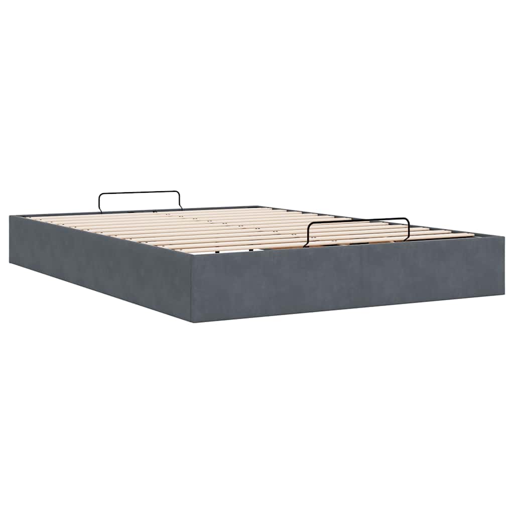 vidaXL Struttura Letto Pouf senza Materasso 140x200 cm in Velluto