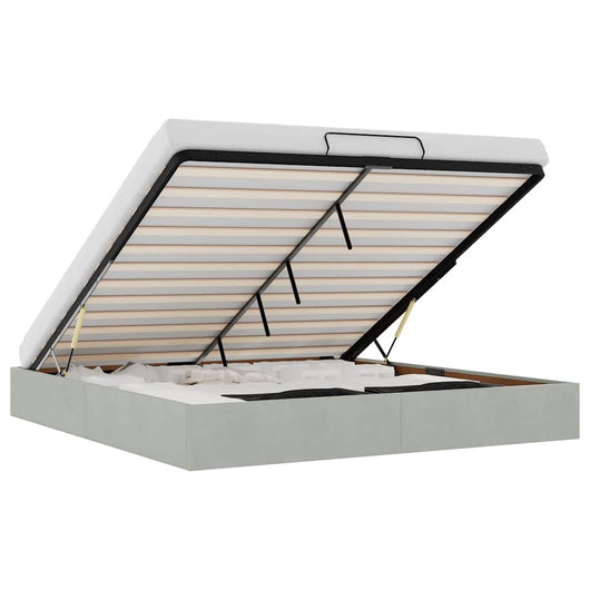 Struttura Letto Pouf senza Materasso 160x200 cm in Velluto 3310973