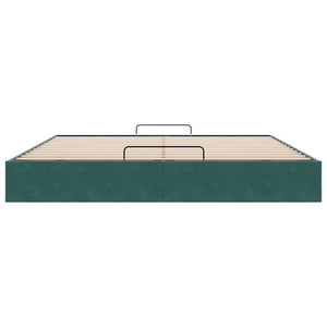 Struttura Letto Pouf senza Materasso 160x200 cm in Velluto 3310976