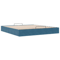 vidaXL Struttura Letto Pouf senza Materasso 160x200 cm in Velluto