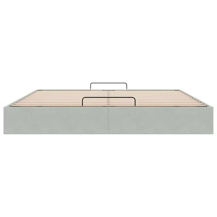 Struttura Letto Pouf senza Materasso 180x200 cm in Velluto 3310979