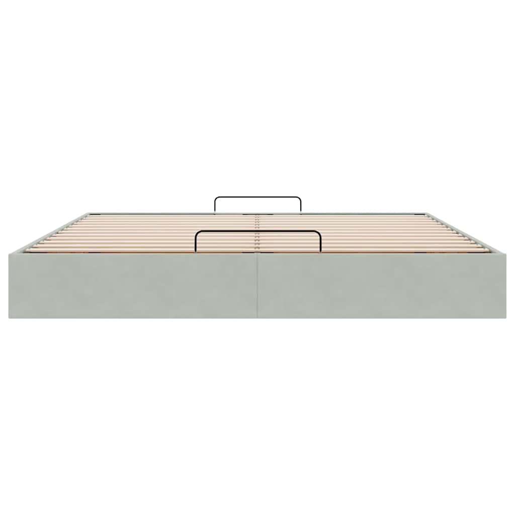 Struttura Letto Pouf senza Materasso 200x200 cm in Velluto 3310985